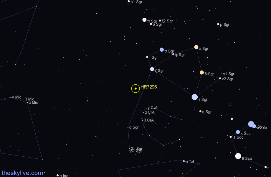 Finder chart HR7296 star
