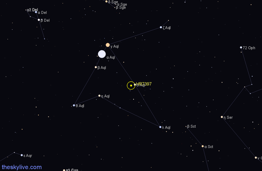 Finder chart HR7397 star