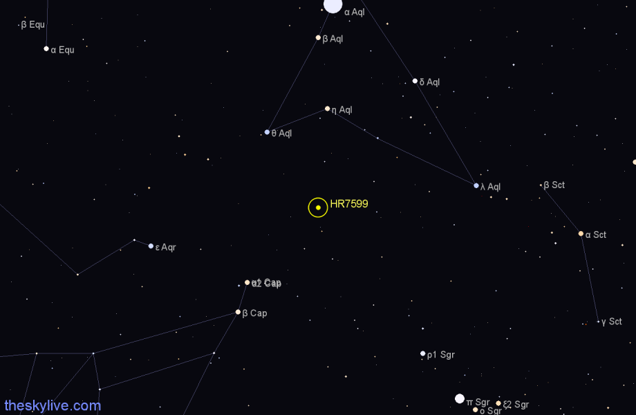 Finder chart HR7599 star