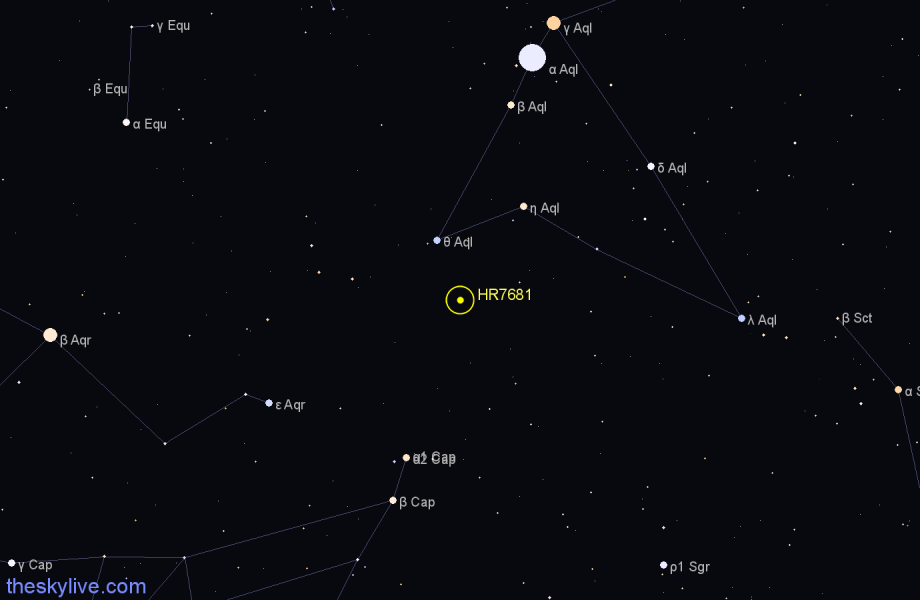 Finder chart HR7681 star