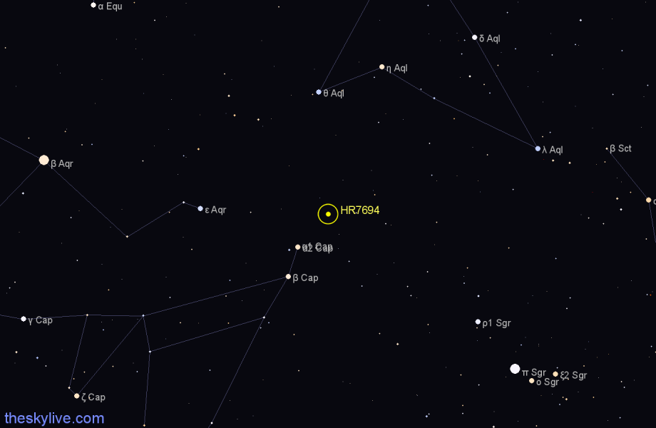 Finder chart HR7694 star