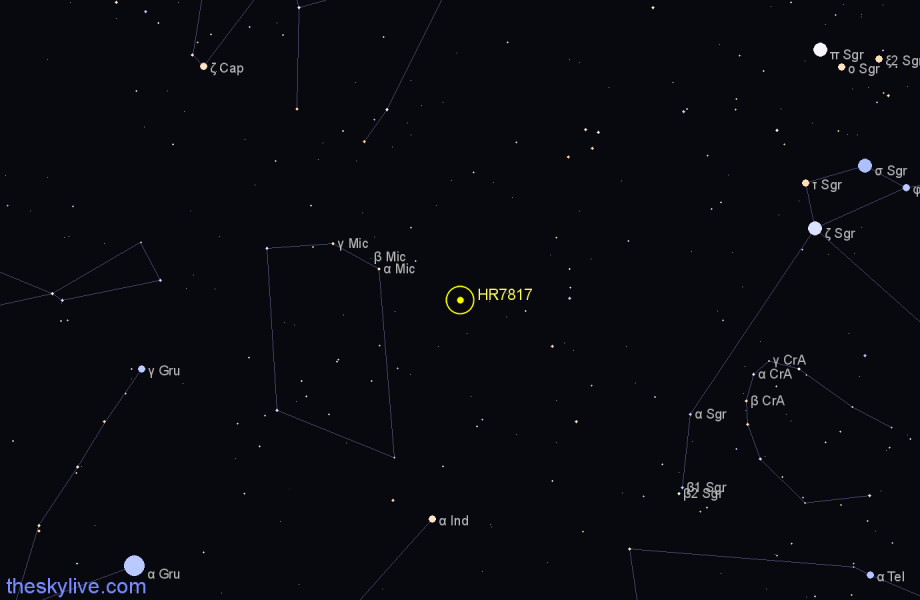 Finder chart HR7817 star
