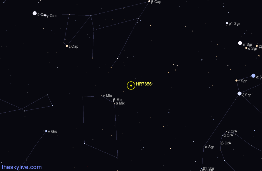 Finder chart HR7856 star