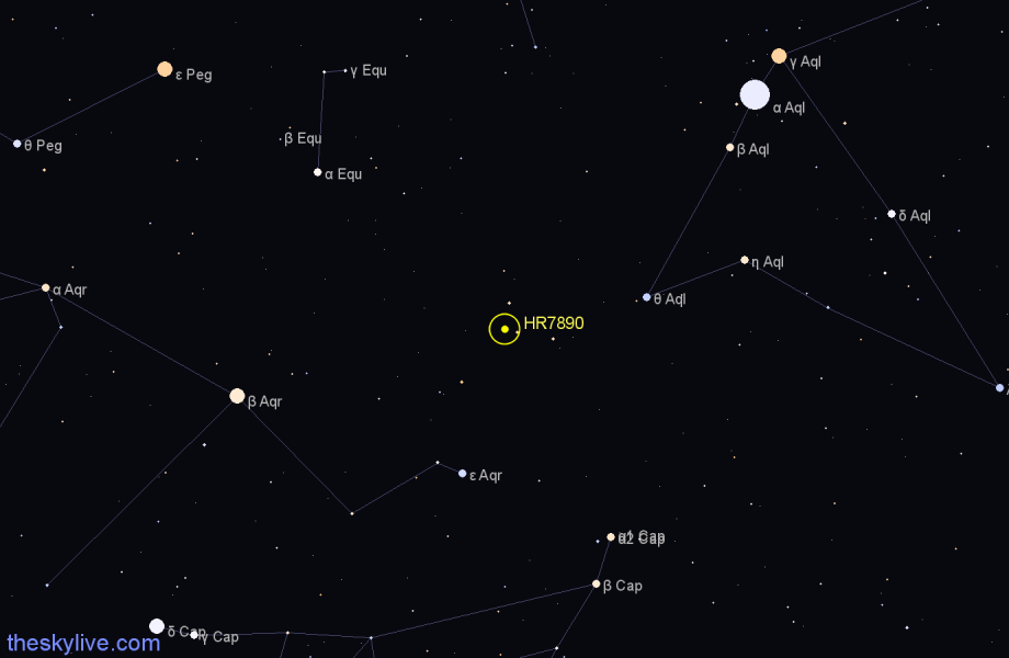 Finder chart HR7890 star
