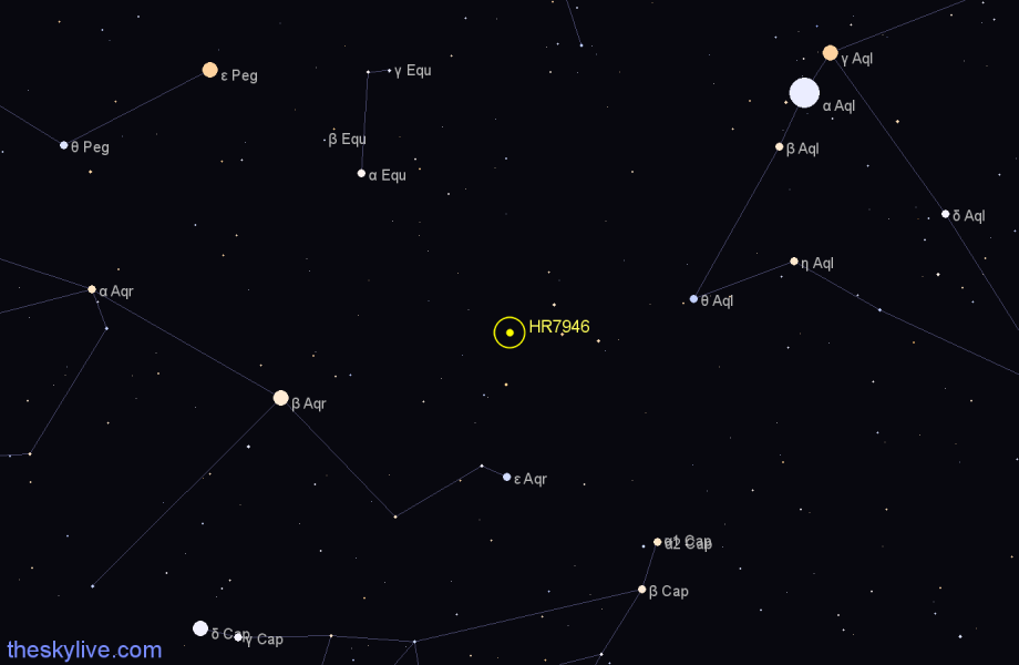 Finder chart HR7946 star