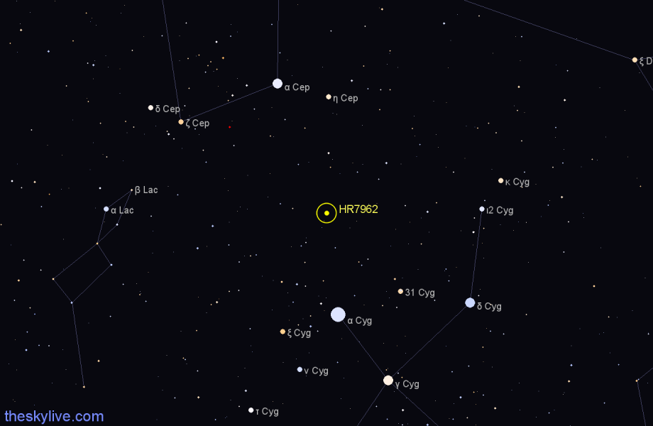 Finder chart HR7962 star