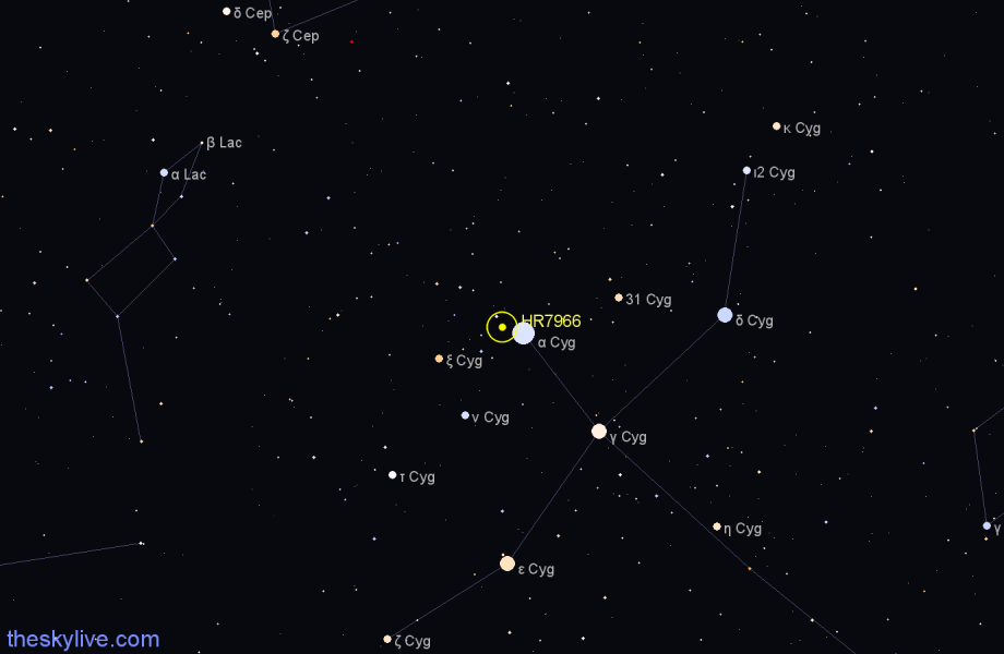 Finder chart HR7966 star