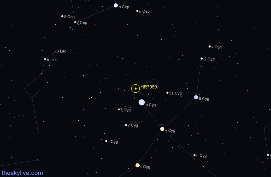 Finder chart HR7969 star