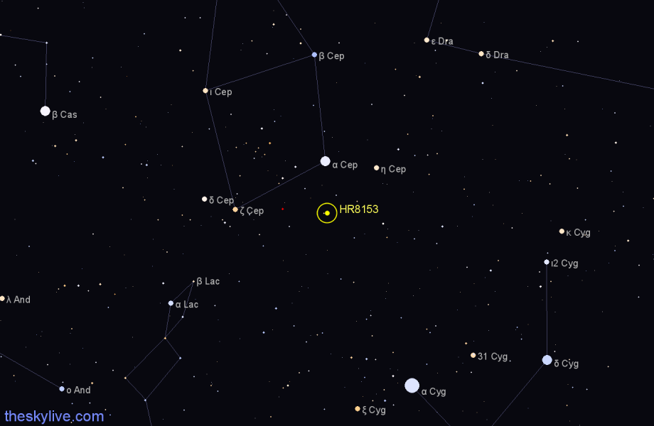 Finder chart HR8153 star