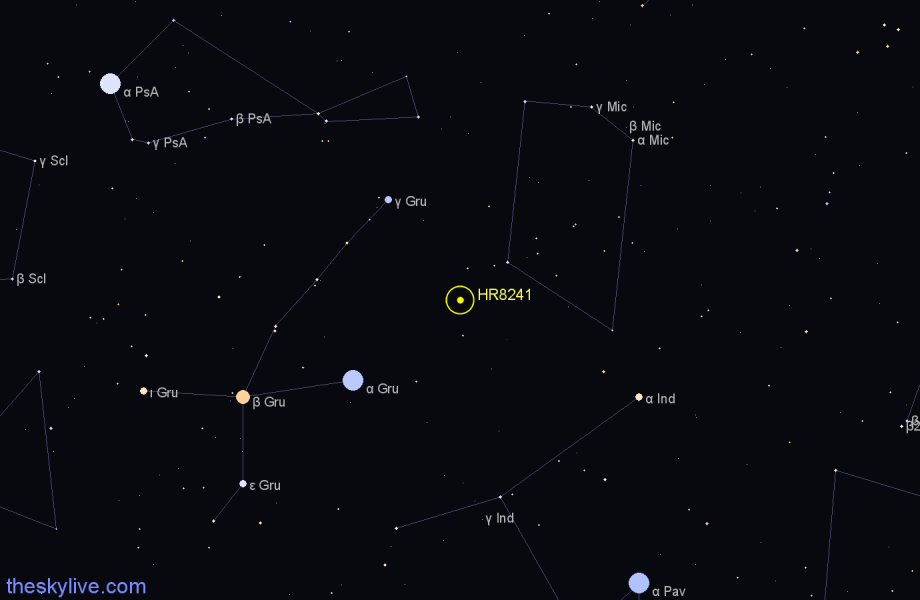 Finder chart HR8241 star