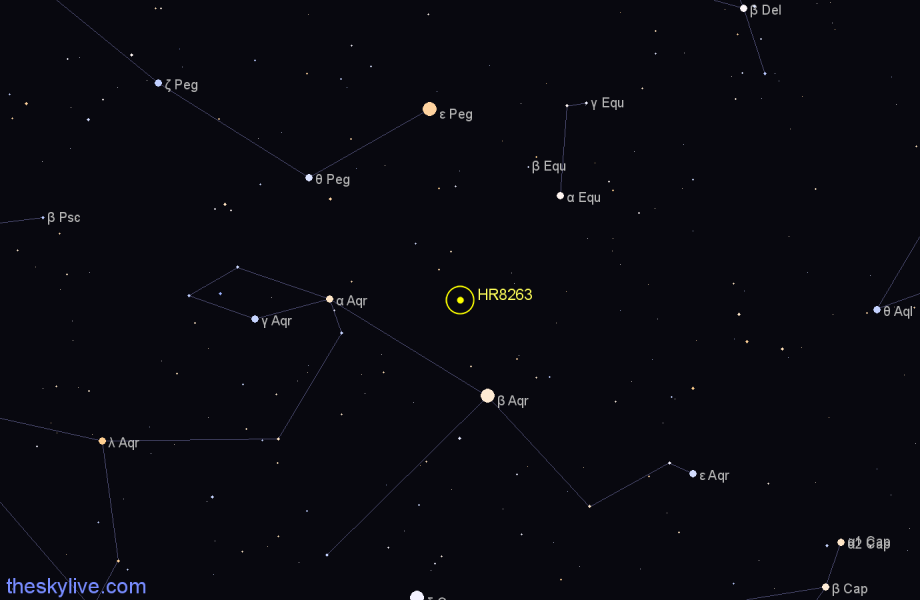 Finder chart HR8263 star