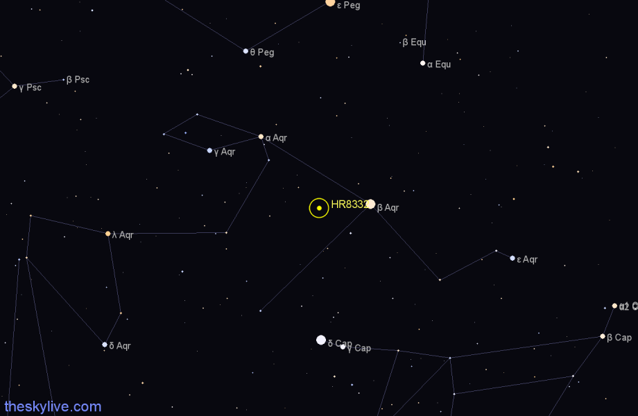 Finder chart HR8332 star