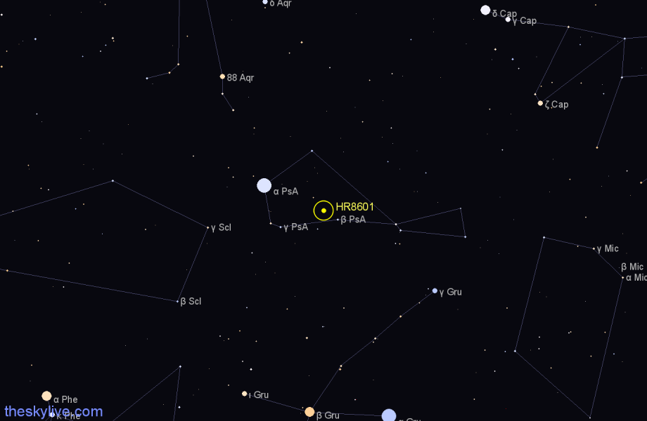 Finder chart HR8601 star