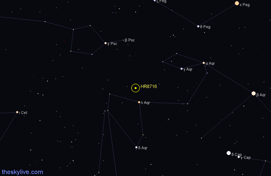 Finder chart HR8716 star