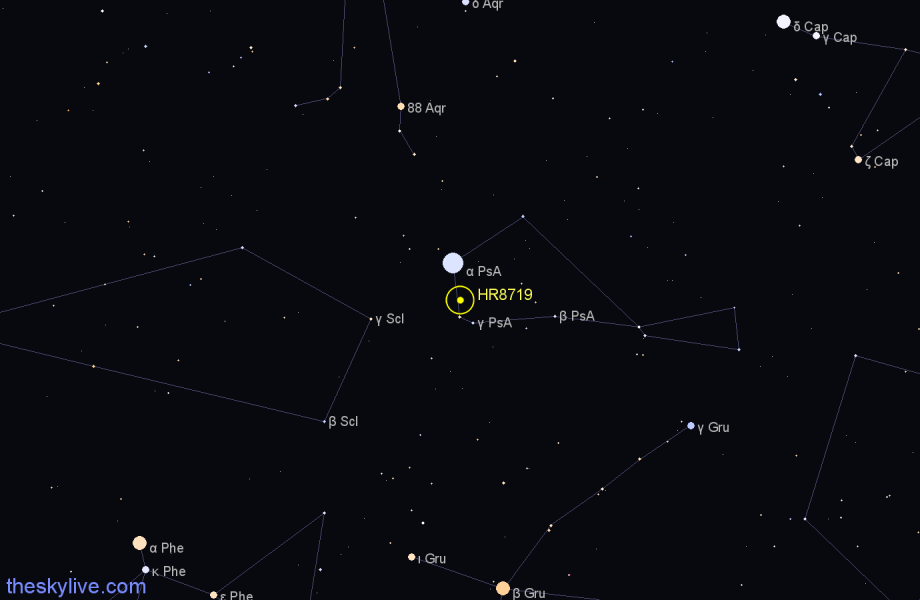 Finder chart HR8719 star