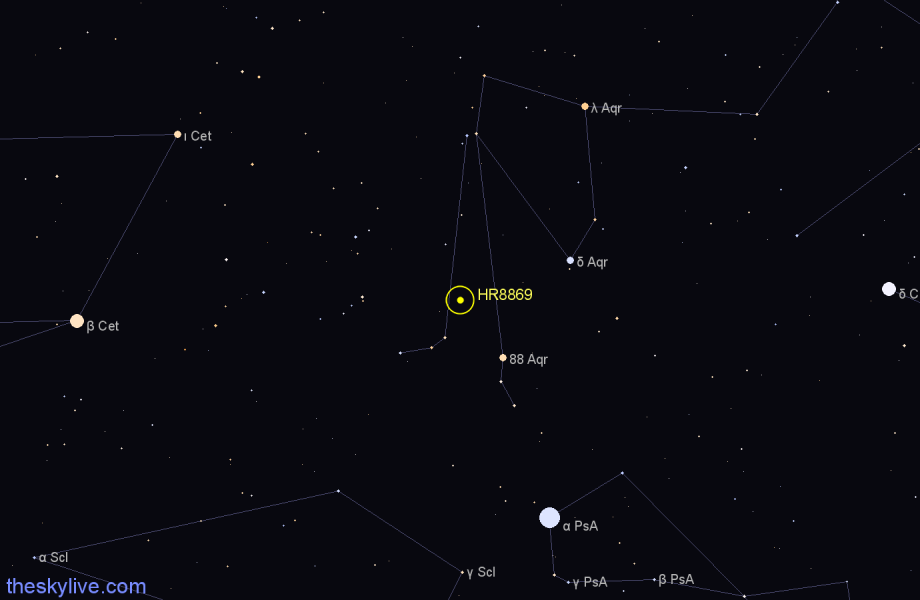 Finder chart HR8869 star