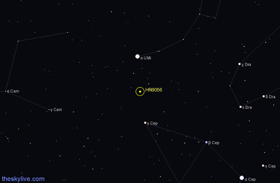 Finder chart HR9056 star