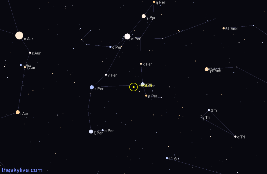 Finder chart HR979 star