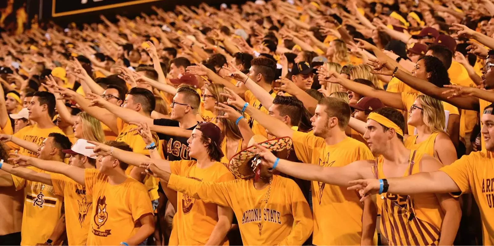 Football fans at Mountain America Stadium