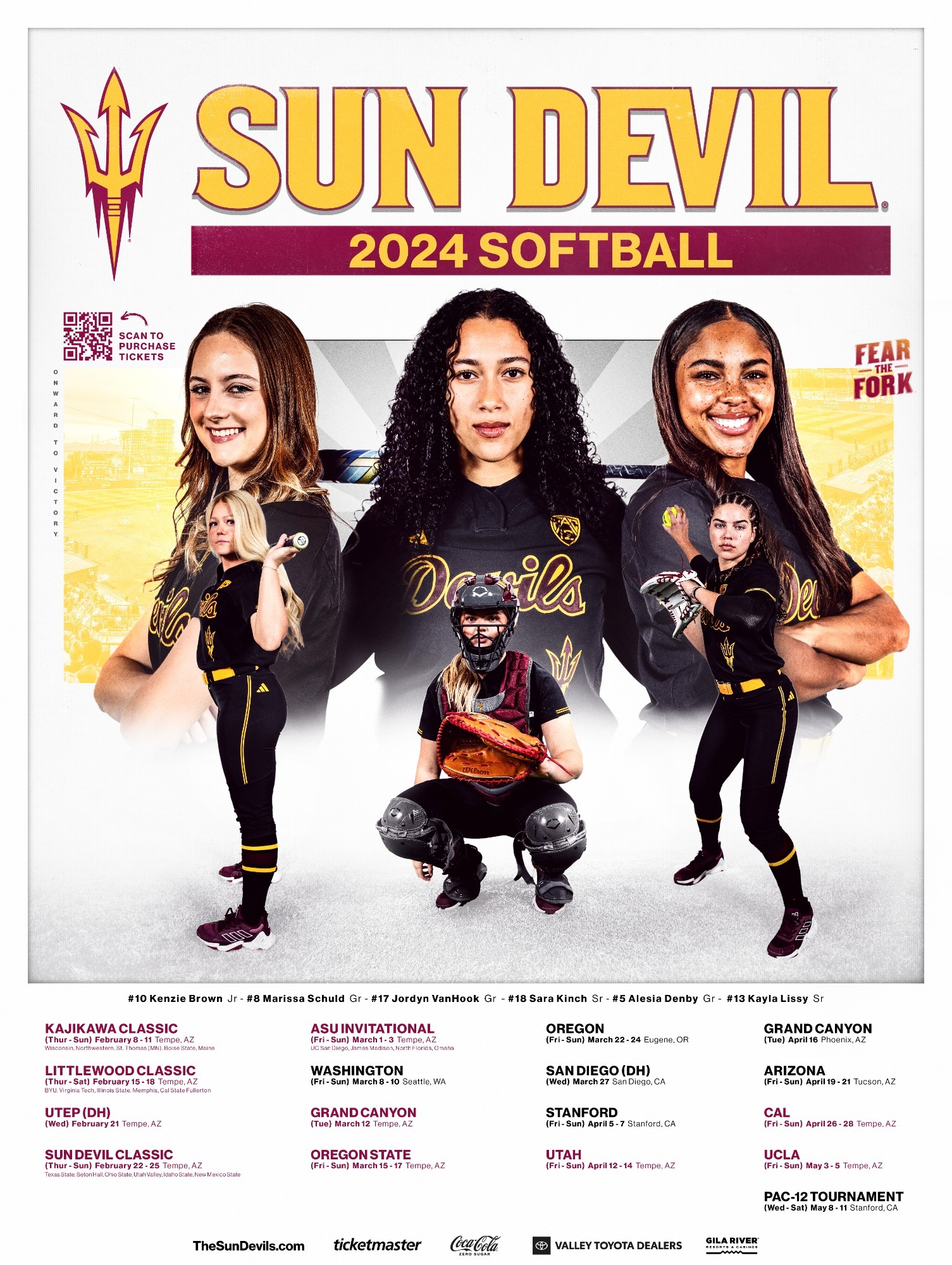 2024 Sun Devil Softball Poster