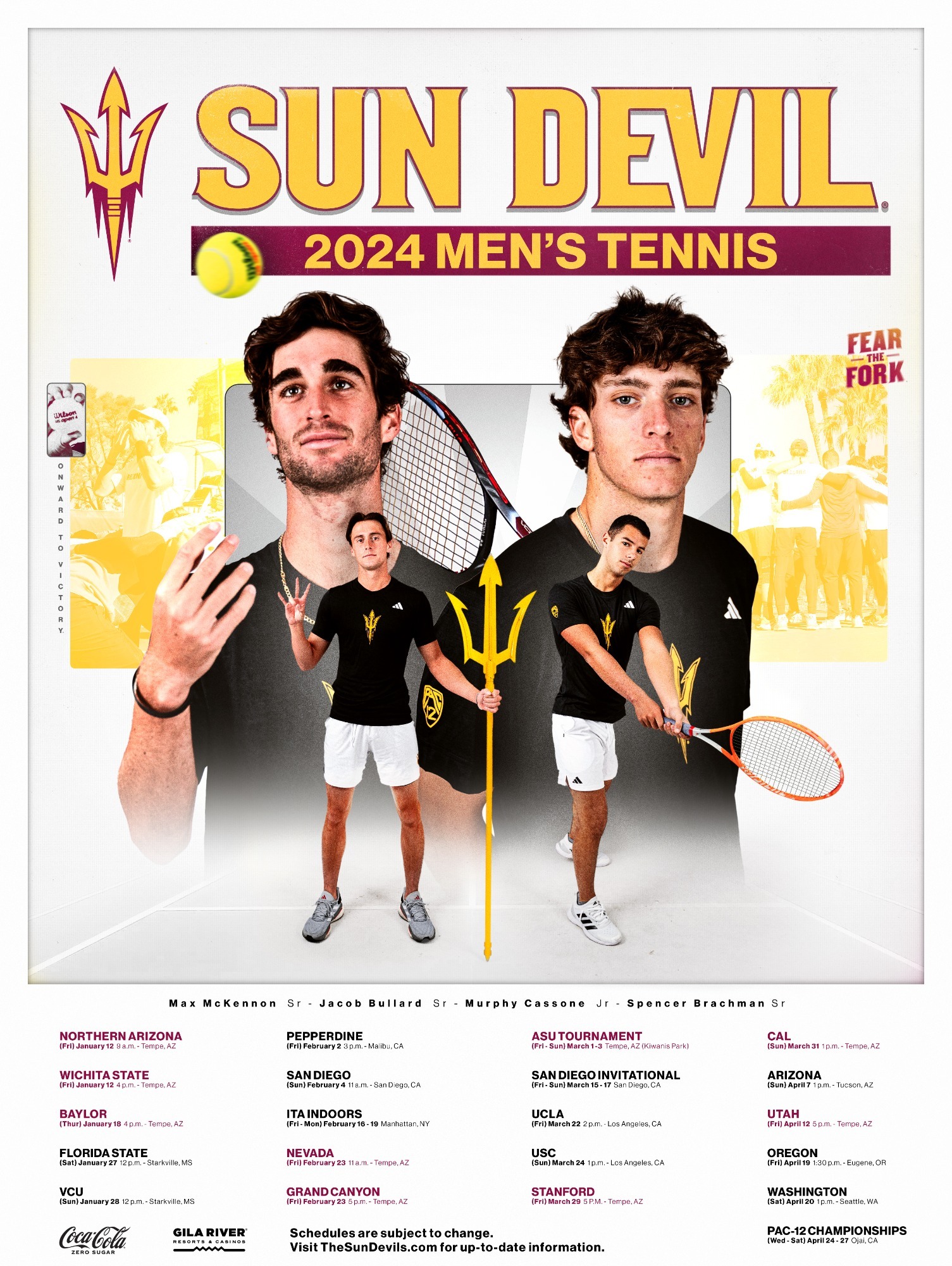 2024 Sun Devil Tennis Poster