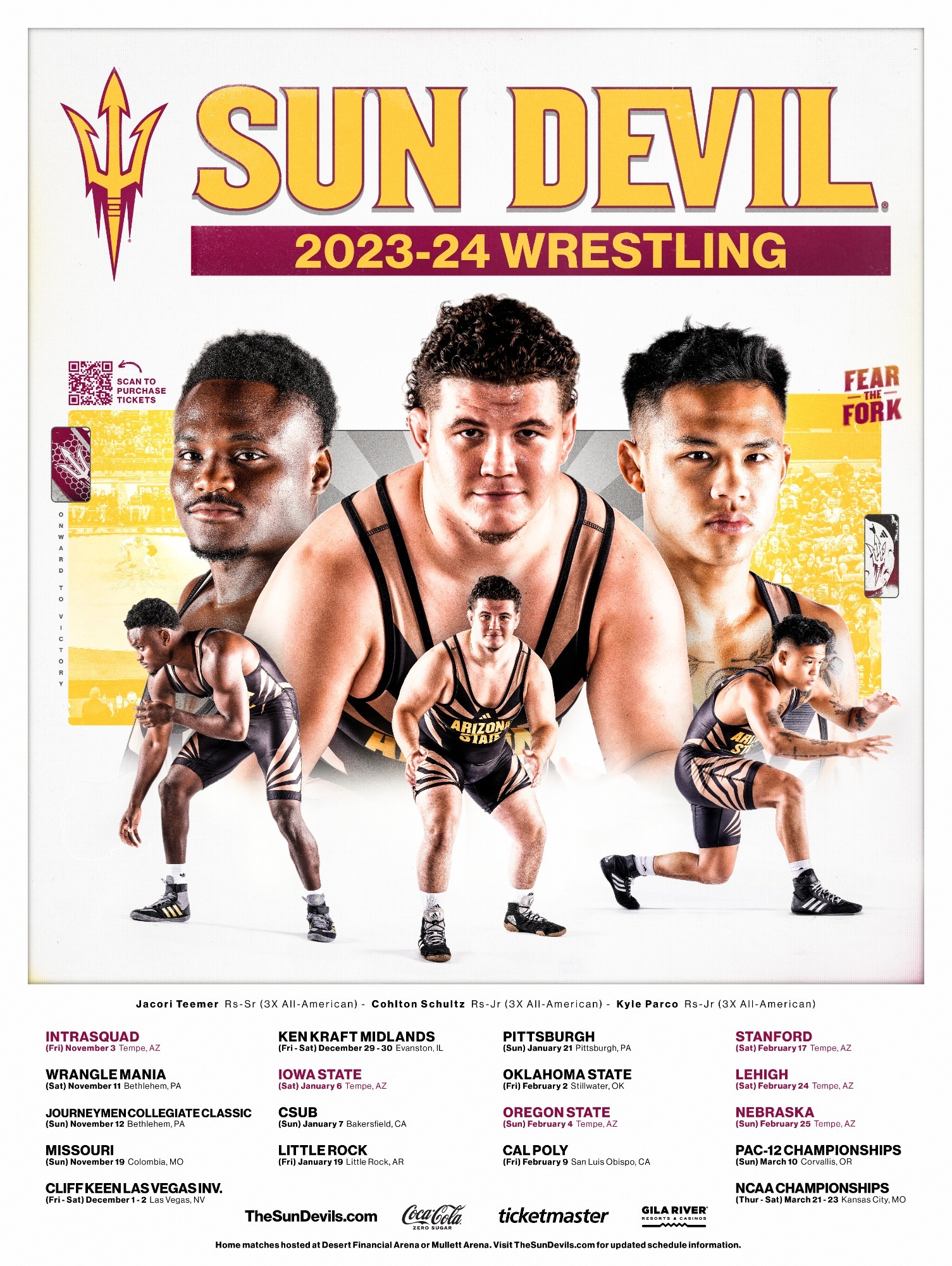 2023-24 Sun Devil Wrestling Poster