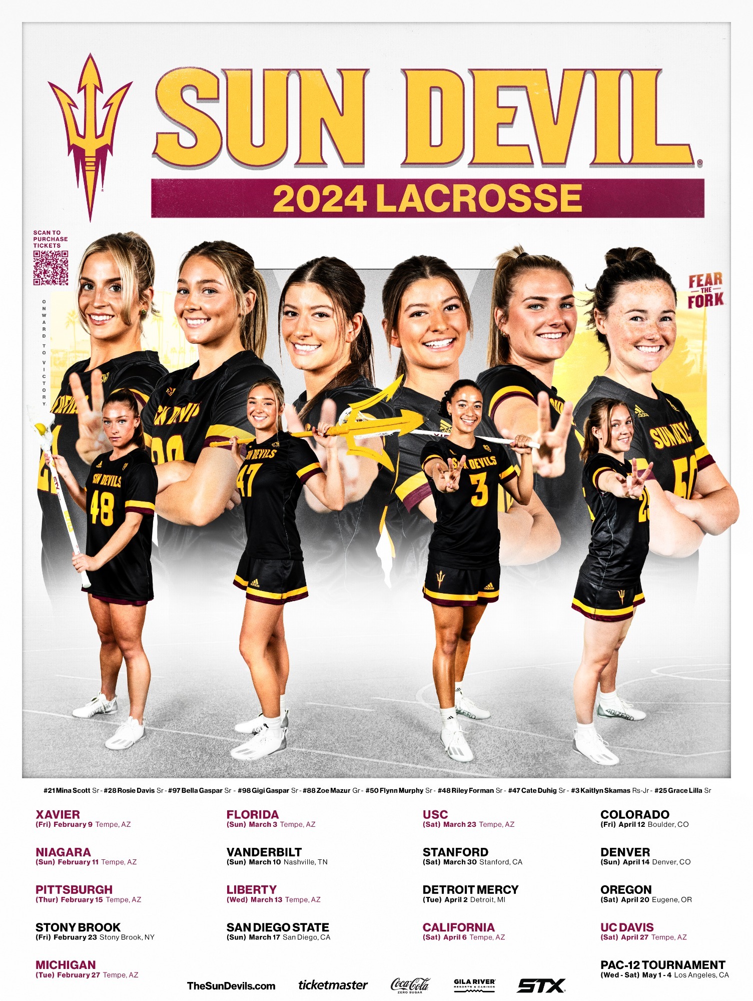 2024 Sun Devil Lacrosse Poster