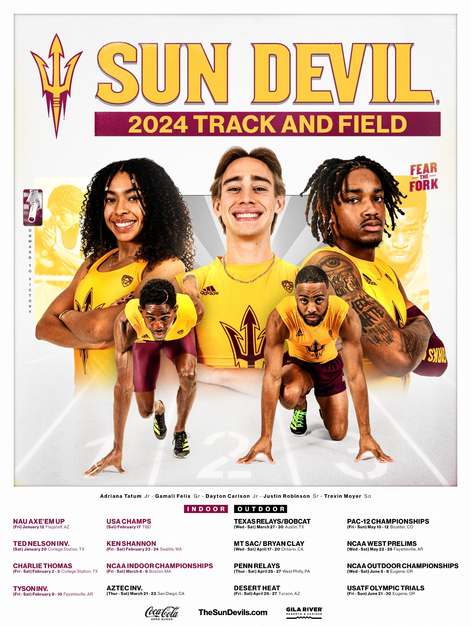 2024 Sun Devil Track Poster