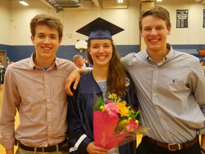 Maddie McLaughlin and her brothers.webp