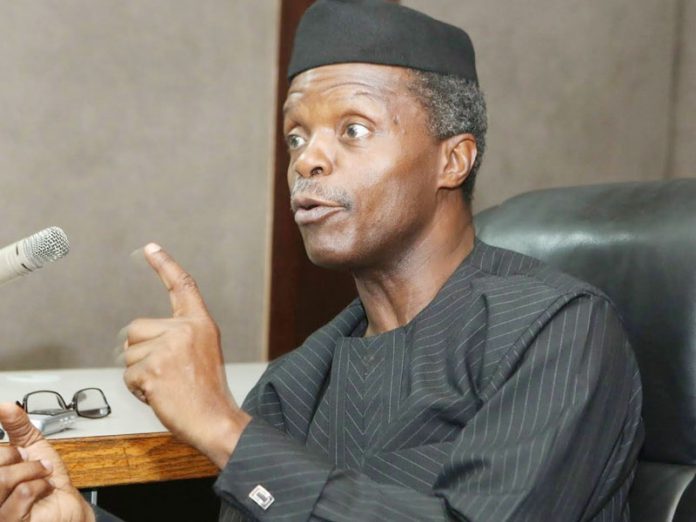 a923a050 yemi osibanjo Insecurity: Be Wary of Social Media Reports, Osinbajo Urges Nigerians in Diapora