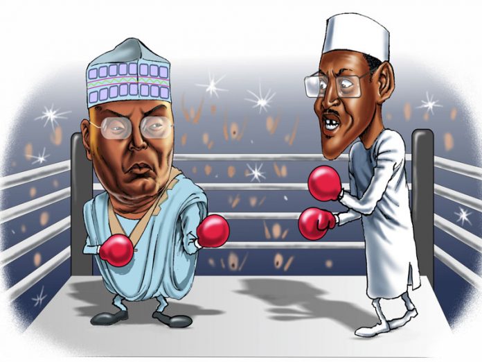 c7903082 buhari and atiku boxing Atiku Vs Buhari: The Tortuous Journey to Presidential Election Tribunal Judgment