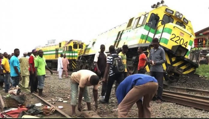 04373bf7 train accident Train Crushes Tricyclist, Passengers in Lagos