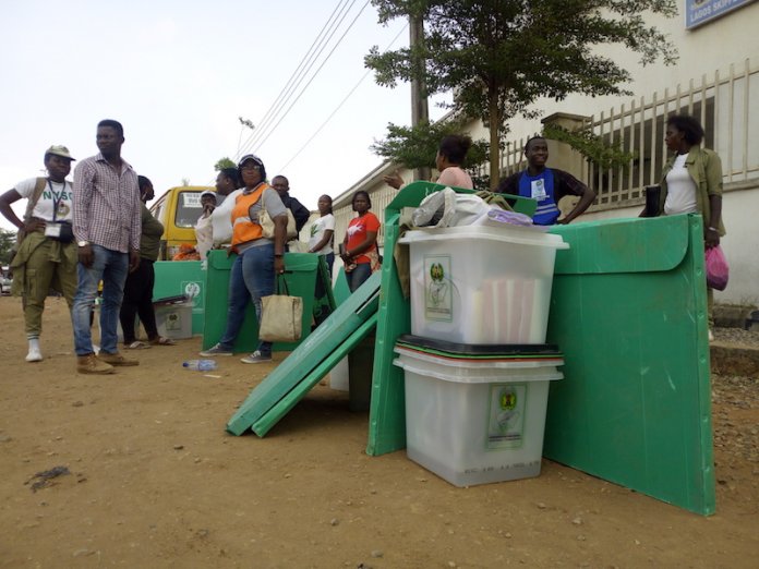 8472cf54 voters await election materials Massive Turnout of Voters in Sokoto Supplementary Poll