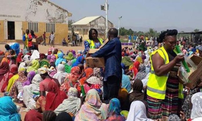 aae4748e idp Borno Distributes Relief Materials to Fire Victims