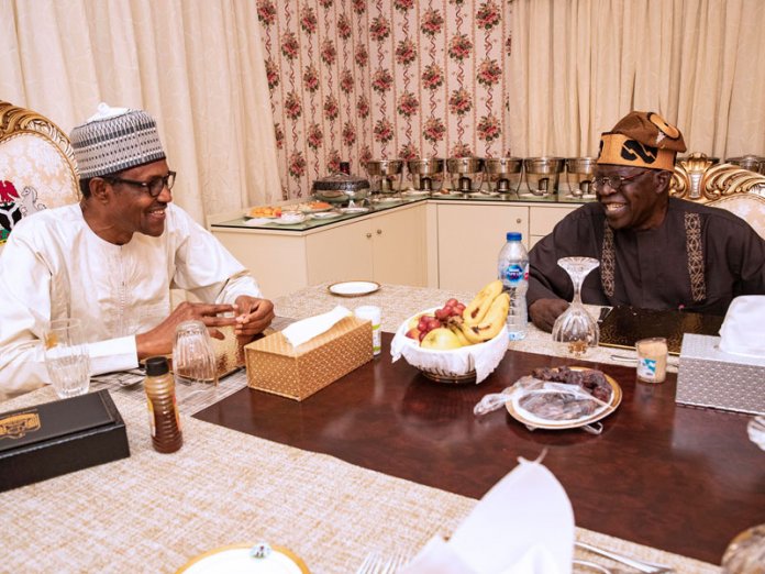 42af4980 preident buhari with tinubu Buhari Breaks Ramadan Fast With Tinubu at Aso Villa