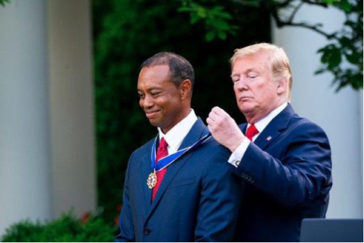 cd0a63d9 tiger woods Tiger Woods Receives Highest US Civilian Honour from President Trump