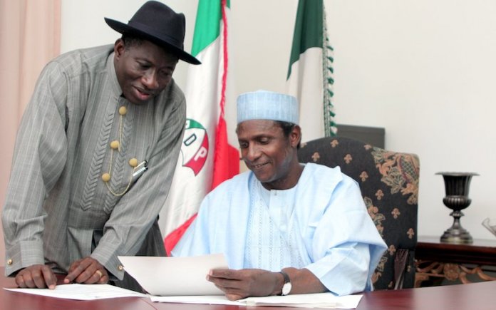 2580ebdb yaradua and jonathan With Yar’Adua on Sick Bed, Two UK Paper Coys Outsmarted Nigeria