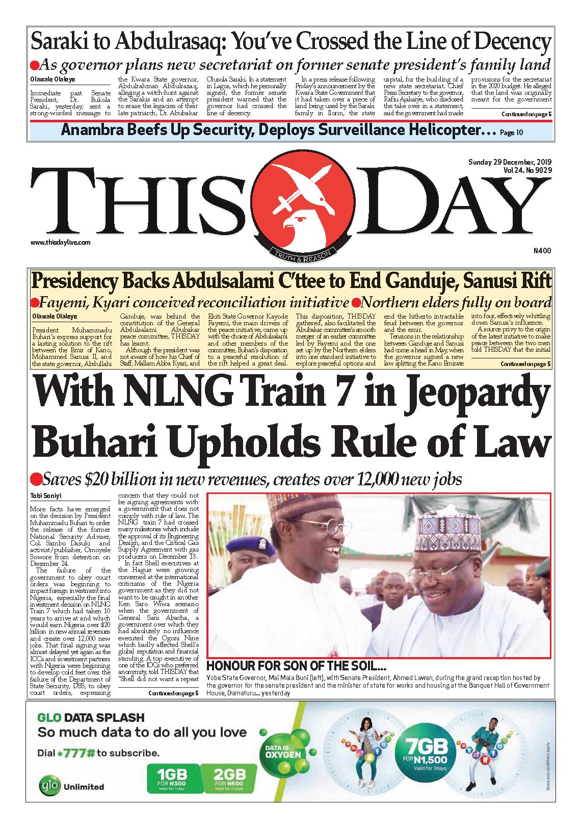 Sunday 29th December 19thisdaylive