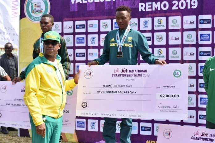 9bcbecc3 embattled afn boss South Africa Dwarf Nigeria in Maiden 50km Ultra Race in Africa