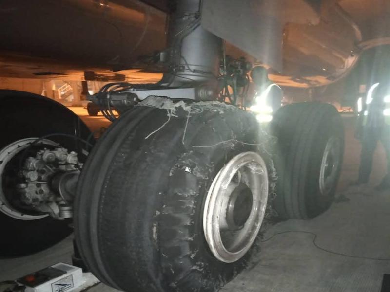 Image result for Turkish Airline Aircraft Tyre Burst After Landing At Port Harcourt Airport