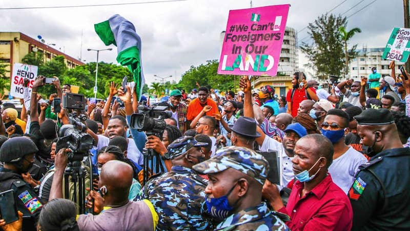 EndSARS Protests Turn Violent in Osun, Abuja, Commotion in ...