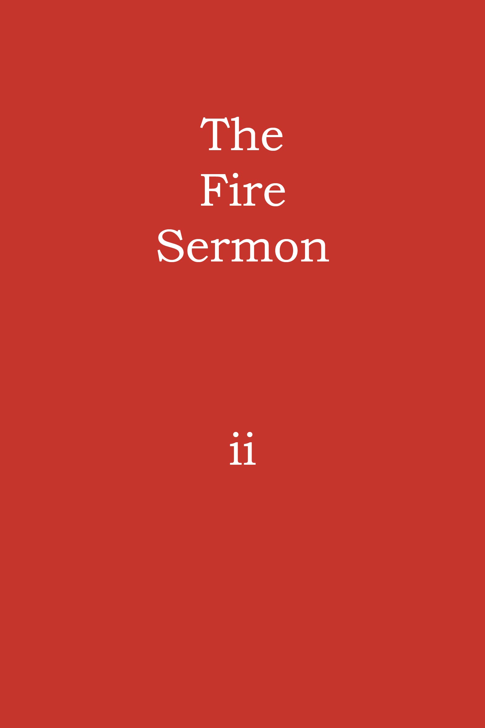 The Fire Sermon Cover