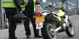 Motorcycle theory test and hazard perception