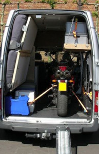 best small van for motorcycle transport