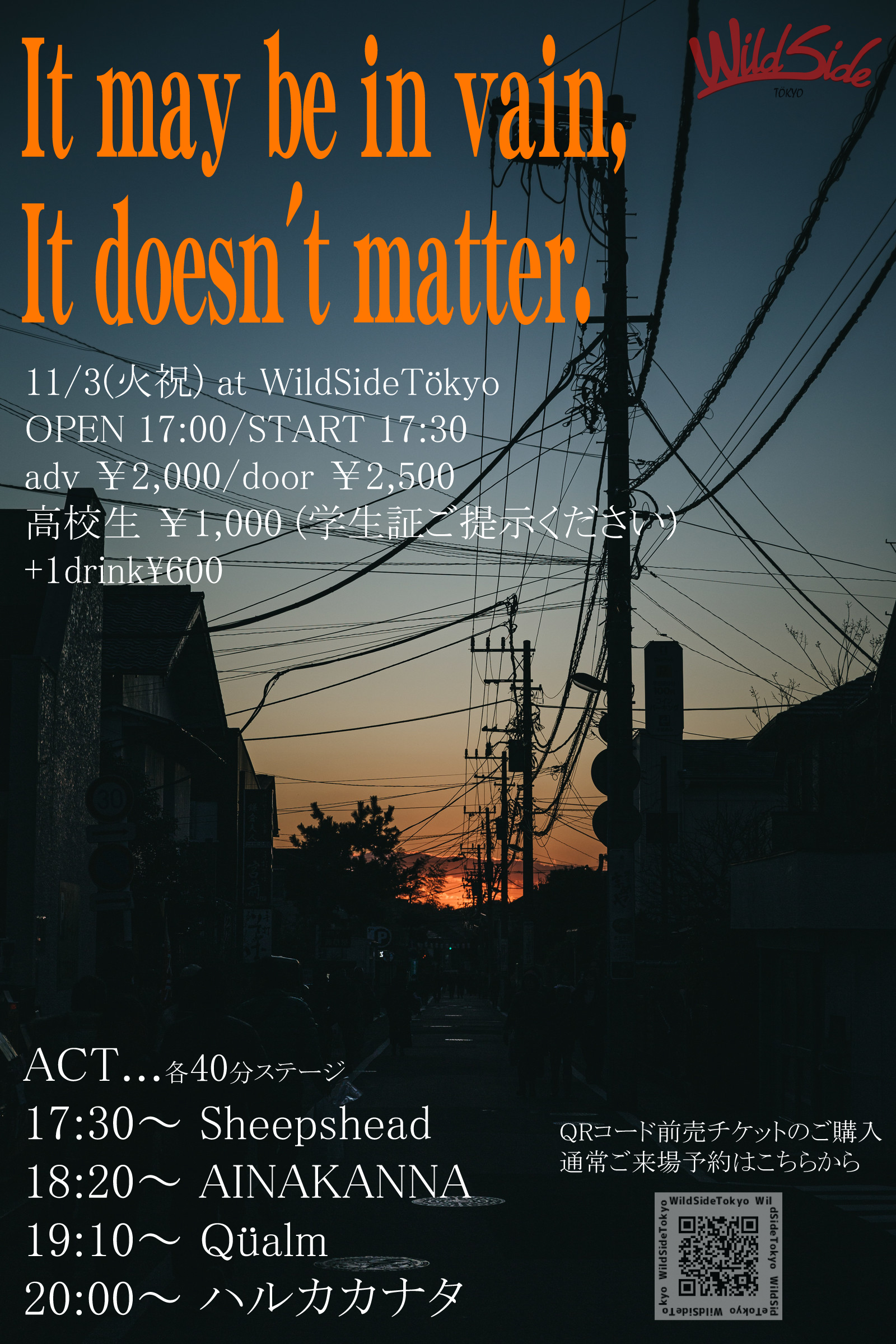 It may be in vain,It doesn't matter.