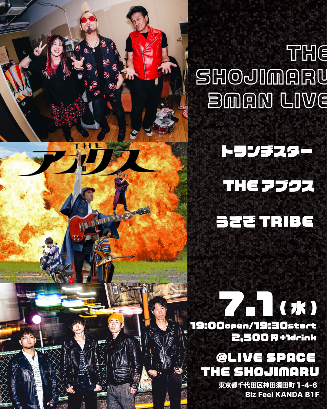 THE SHOJIMARU 3MAN LIVE