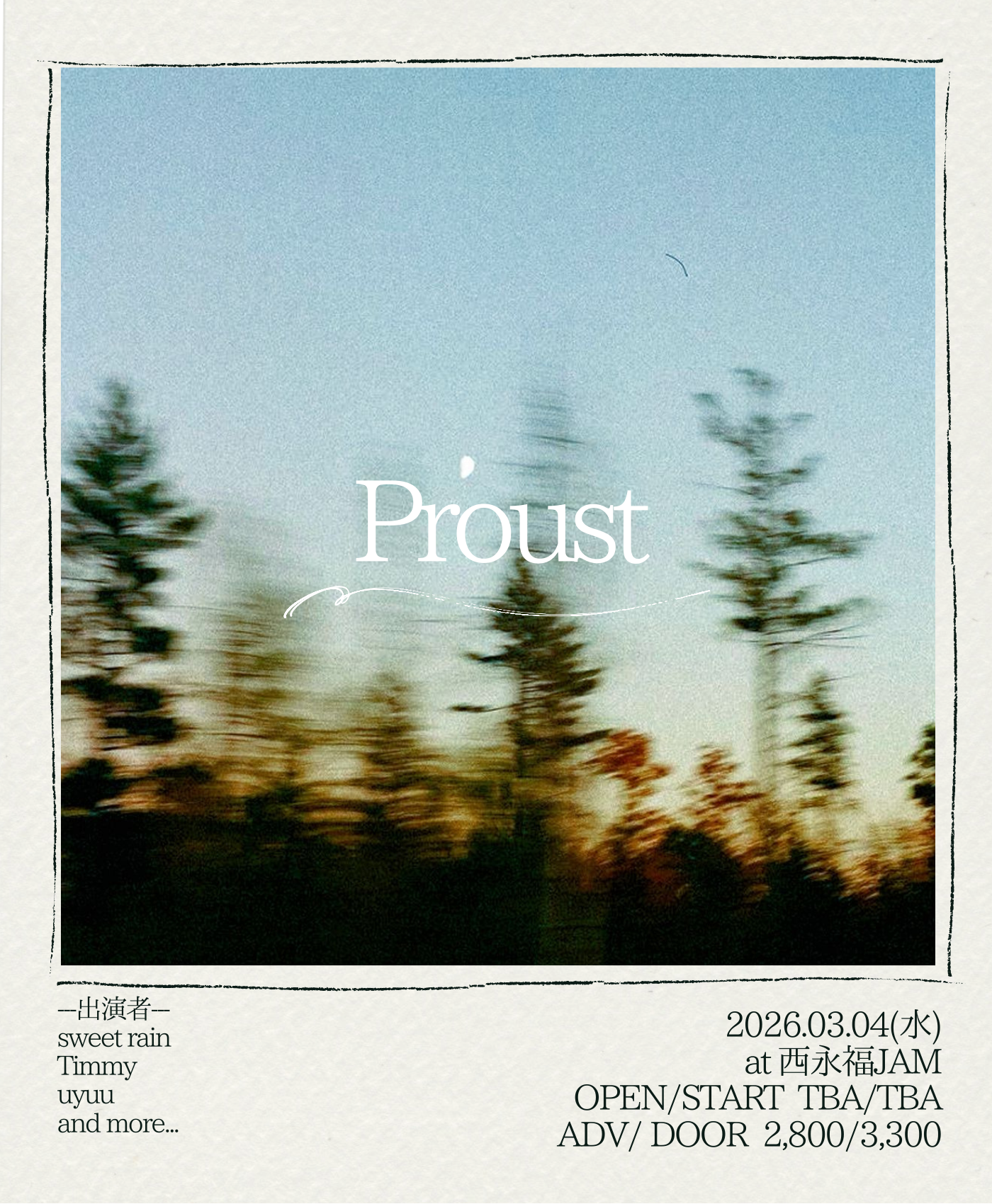NISHIEIFUKU JAM Pre.「 Proust 」