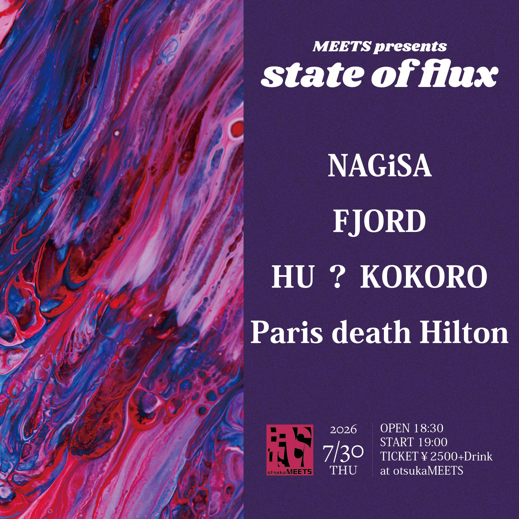 MEETS presents "state of flux"