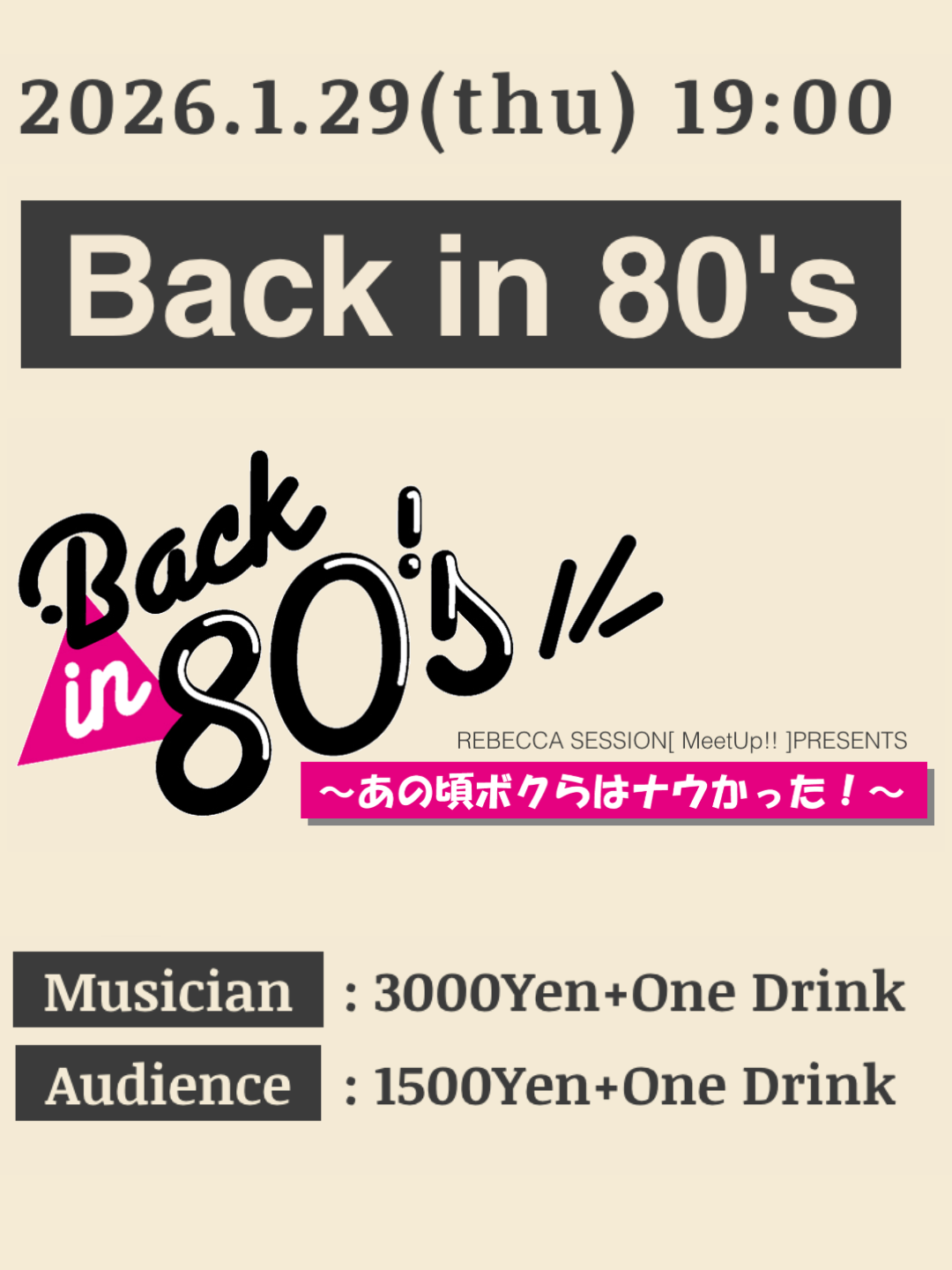 Back in 80's～あの頃僕らはナウかった！〜