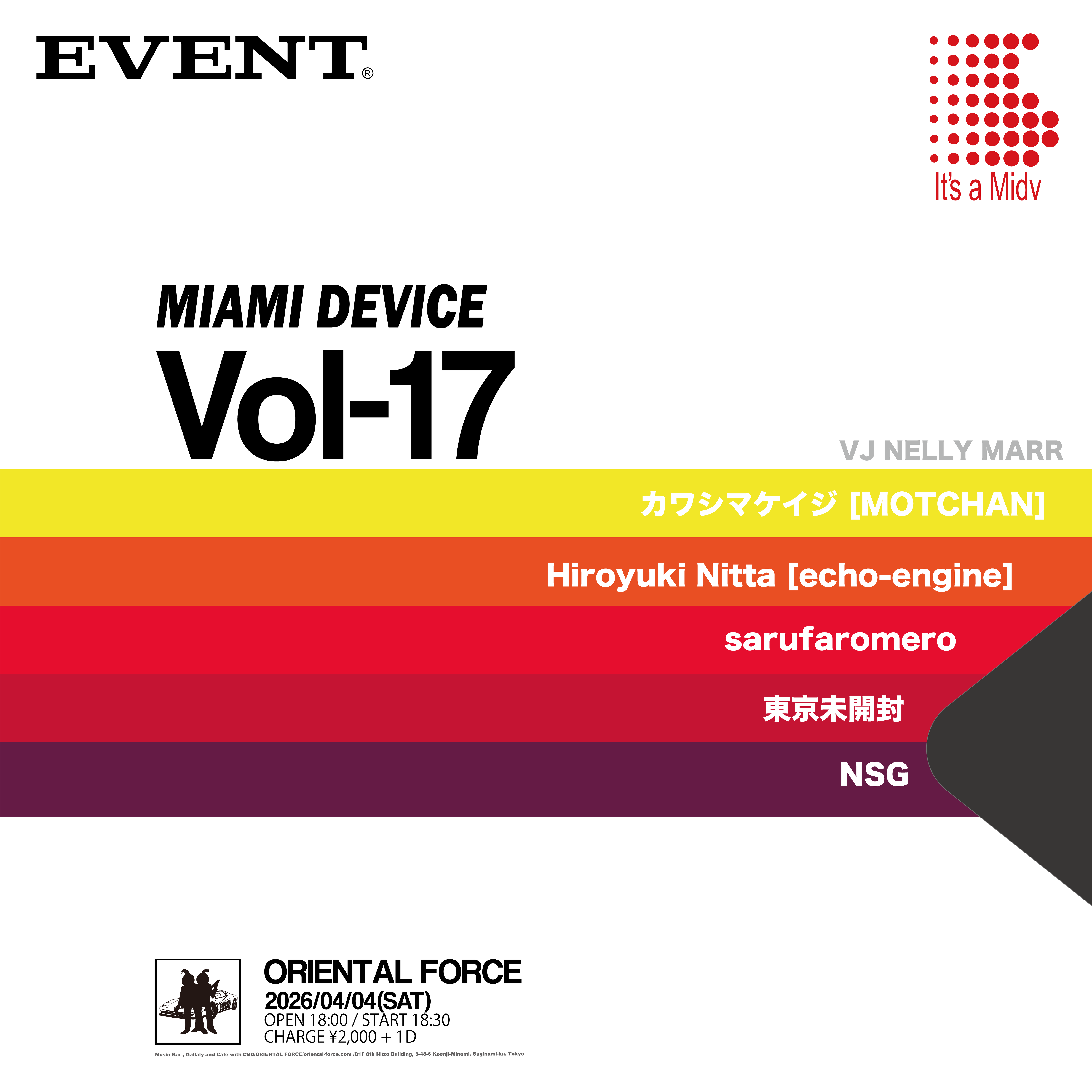 「MIAMI DEVICE Vol-17」Presented by MOTCHAN